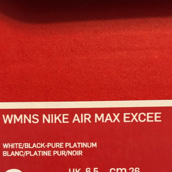 Nike Air Max Excee White Black Grey Women Running Sneakers - Sz 9 - Picture 6 of 7